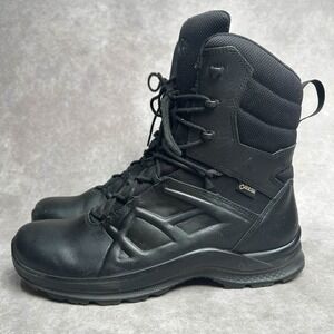 Haix Black Eagle Tactical 2.0 GTX Mid black Boots Sz 9.5 M Gortex Hiking Combat